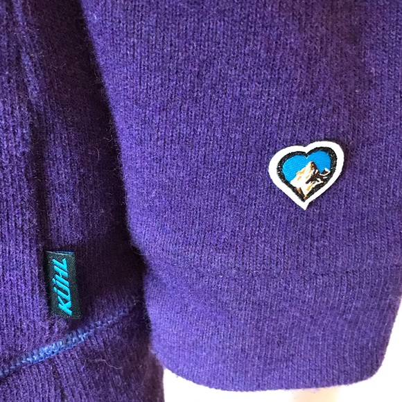 Kuhl Ana Chianti Fleece Wool Blend Hoodie Amethyst - Picture 7 of 9